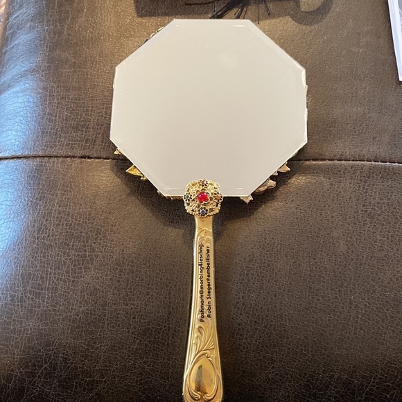 Christmas Trees and Crosses 5” Hand mirror. - Picture 5 of 5